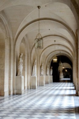 One of several hallways at Versailles